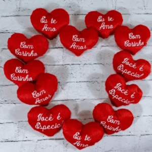 Coração pelucia 10cm